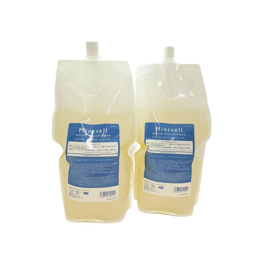2個 サンコール ミントベル マリンブルーシャンプー 1900ml 詰め替え NEW