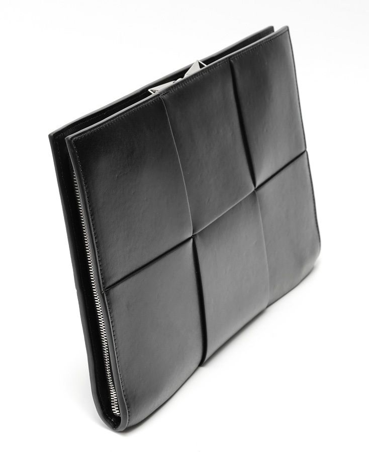 ボッテガヴェネタ | BOTTEGA VENETA アルコ ドキュメントケース | クラッチバッグ 680169 イントレチャートレザー ブラック 商品番号 K-159047
