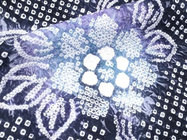 有松鳴海絞り 枝花文