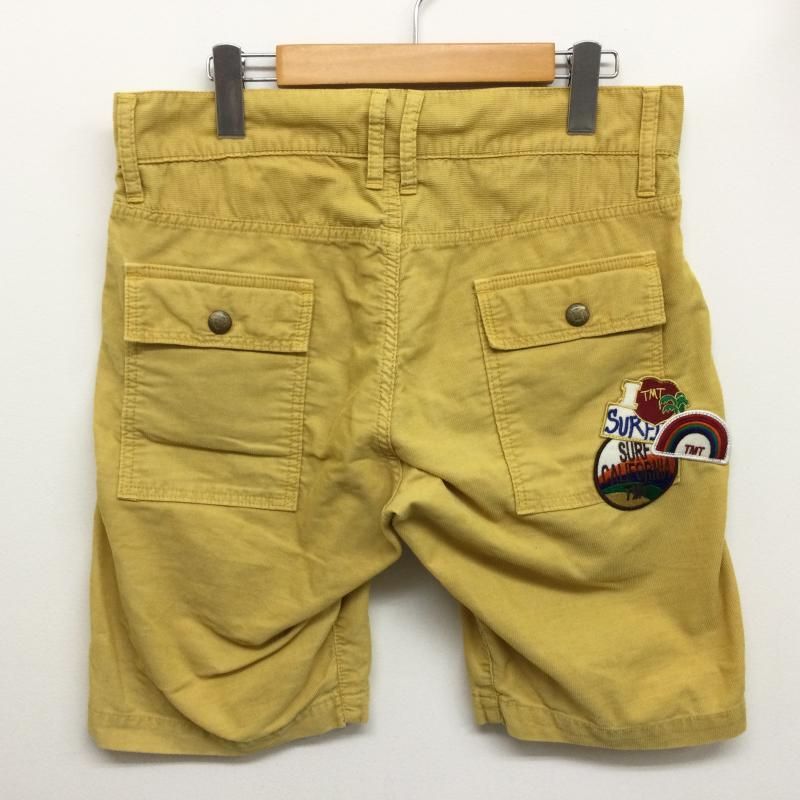 TMT ティーエムティー パンツ ショートパンツ TSP-S1311 コットン コーディロイ ロゴワッペン付 ショートパンツ