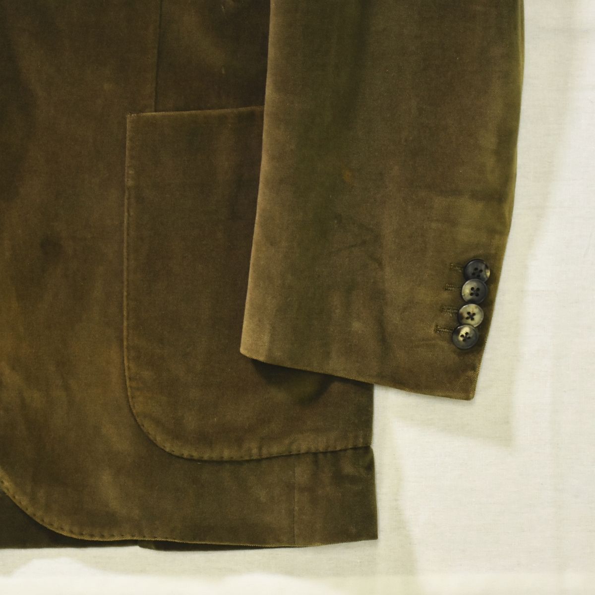 最高級】 イタリア製 ボリオリ BOGLIOLI K.JACKET 3B ベロア