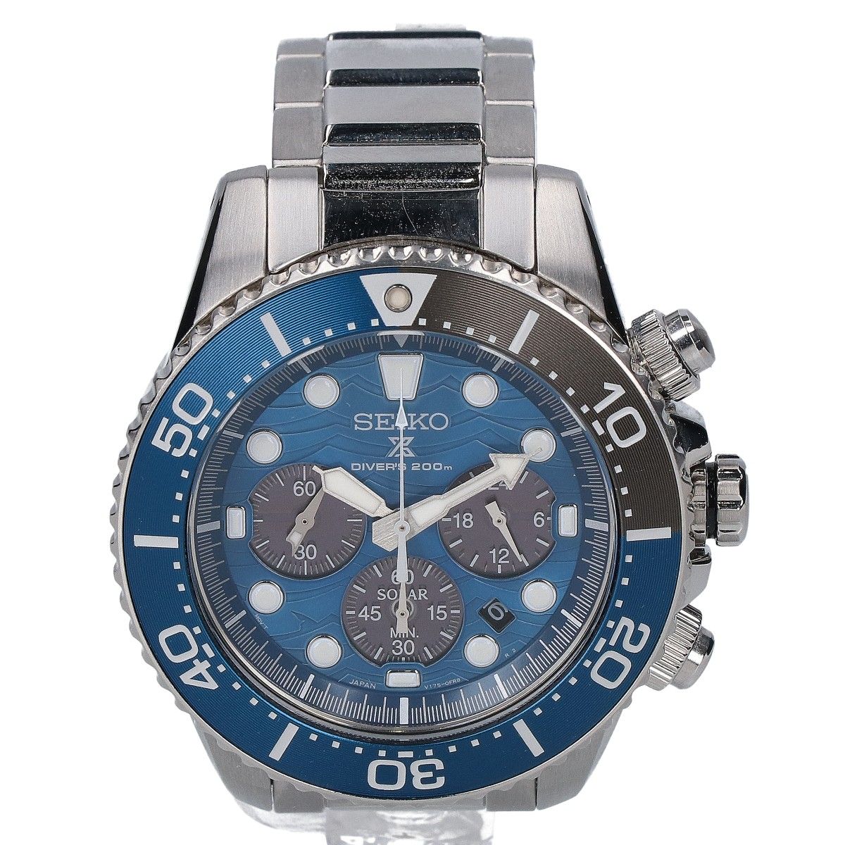 SEIKO セイコー 【美品】V175-0EV0 プロスペックス Save the Ocean Special Edition ダイバーズクロノグラフ  ソーラー - メルカリ