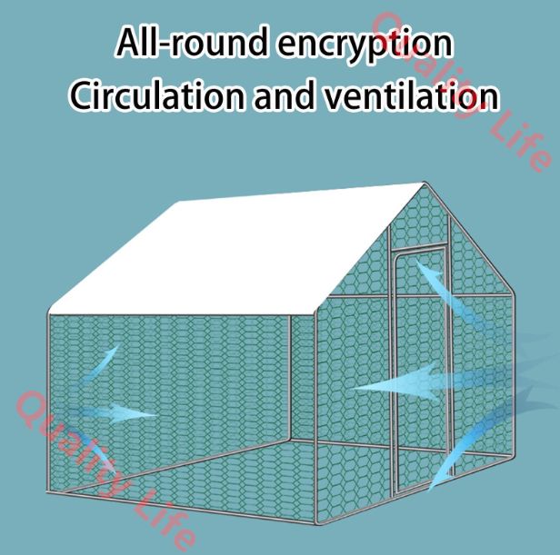 屋外裏庭農場用のウォークイン式家禽ケージ 800*300*200cm