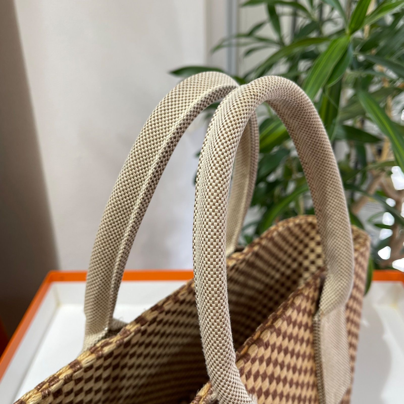 美品】HERMES エルメス パニエ ド プラージュPM ジュート