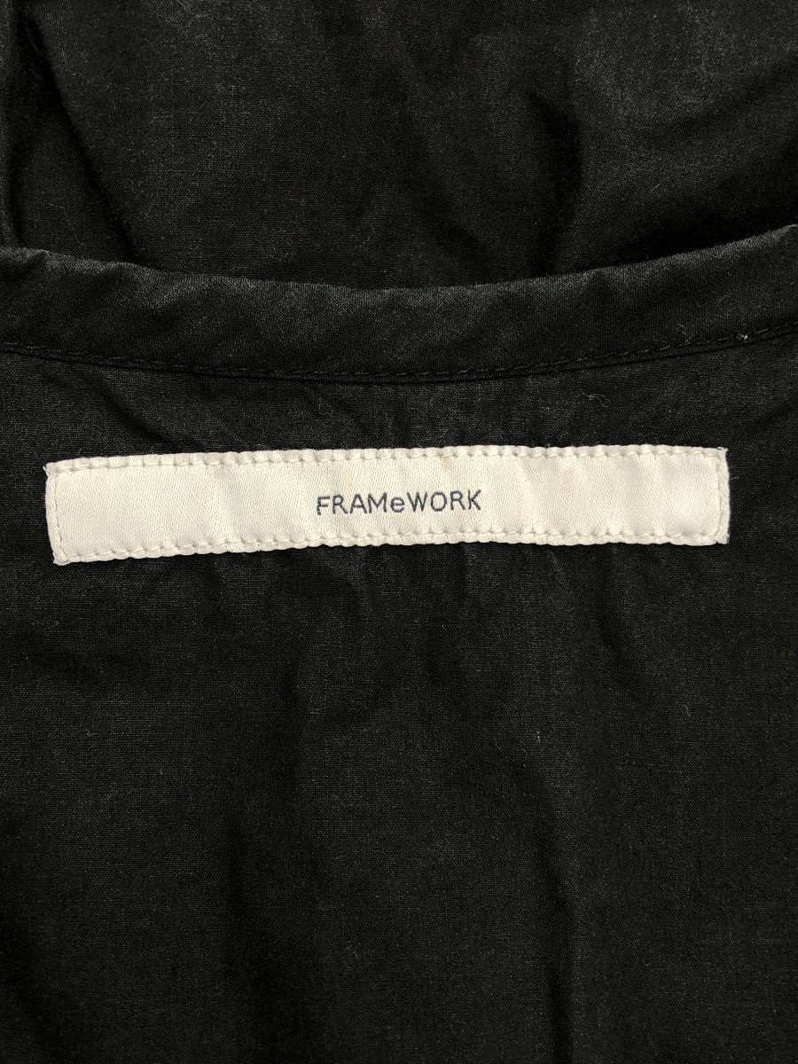 フレームワーク　コットンティアードワンピース　38 ブラック FRAMeWORK（フレームワーク）の「コットンティアードワンピース