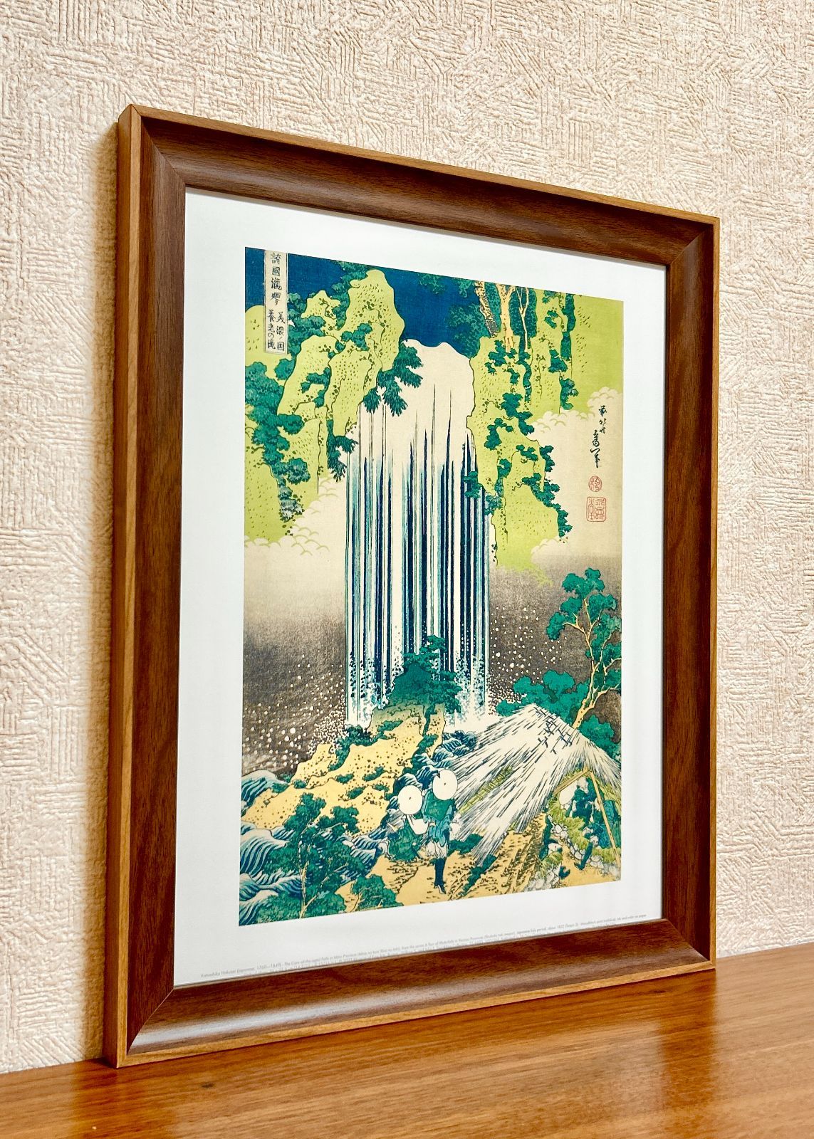 風景画 額縁有 新品☆額縁付アートポスター☆日本画☆侘び寂び☆雅☆風景画