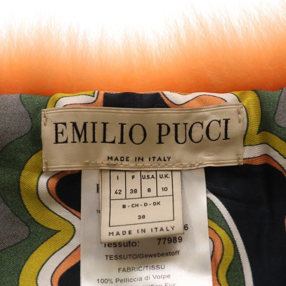 EMILIO PUCCI (エミリオプッチ) 裏地ペイズリー スカーフ ファー  
