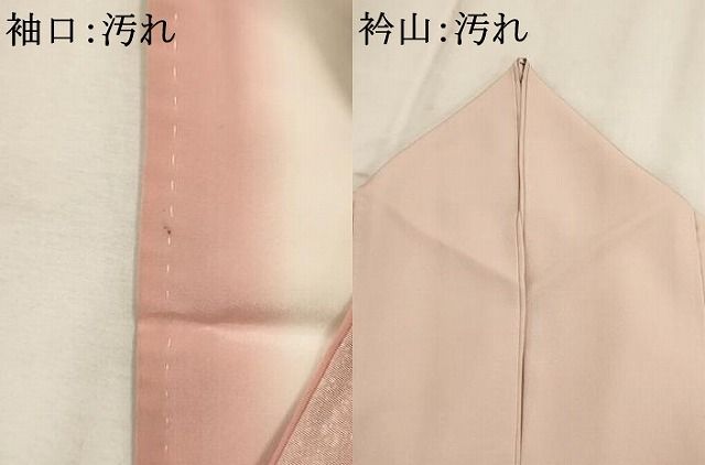 平和屋着物□訪問着 手描き 草花文 笹の葉 正絹 逸品 AAAZ0946ru