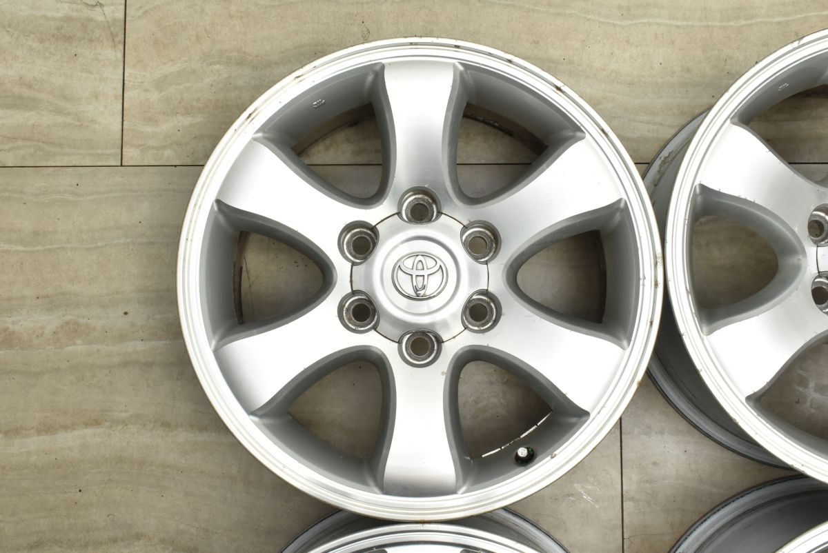 ★ハイラックスサーフ用！6穴！16インチ！6本スポーク 8-16+6 6/139 シルバー＆BFグッドリッチ オールテレーン 265/70R16 プラド ハイラックスサーフ killer 16インチ 8J +2 6穴