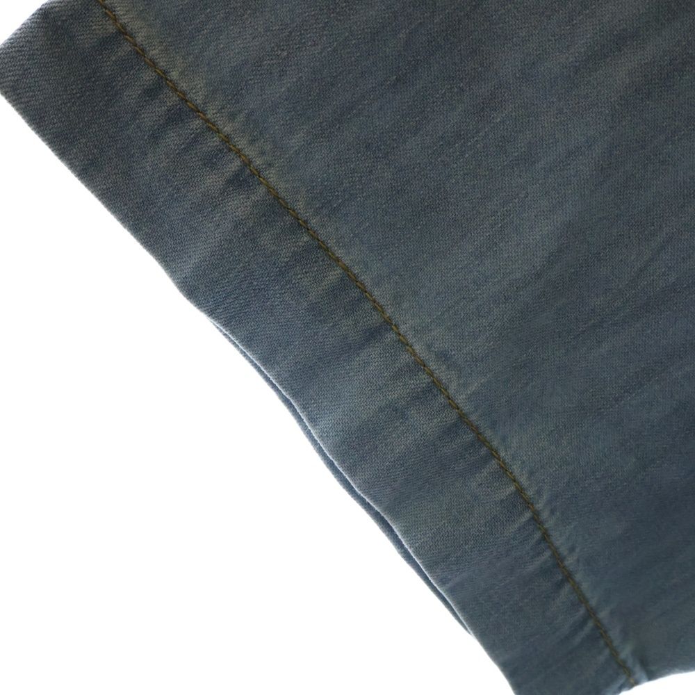 BOTTEGA VENETA (ボッテガヴェネタ) Bleached Light Denim V Neck  