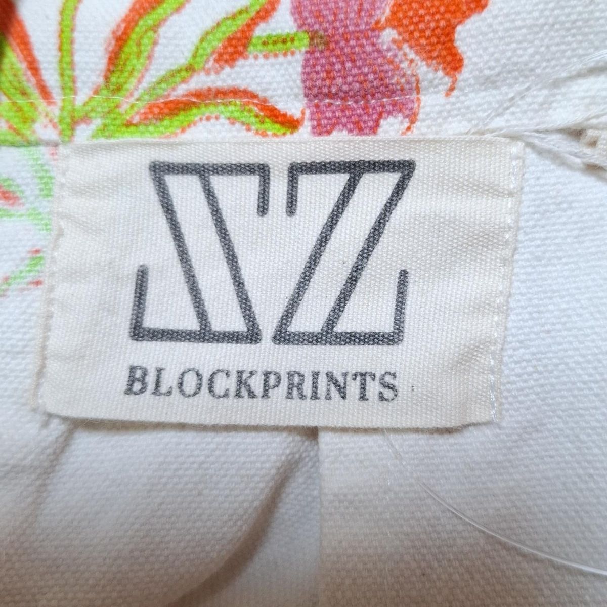 SZ Blockprints エスゼットブロックプリント ロングスカート サイズS レディース - アイボリー×ピンク×マルチ 花柄 GULLKHAN_COM