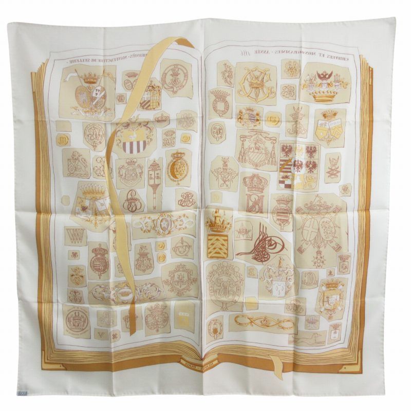 エルメス HERMES カレ90 CHIFFRES ET MONOGRAMMES ANNEE 1886 図面や