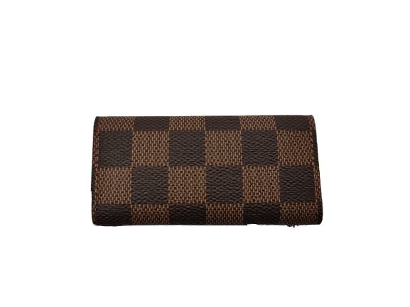 ルイヴィトン＊ダミエ キーケース 3つ折り ゴールド金具 クラシックファッション - 【美品】ルイヴィトン＊ダミエ キー