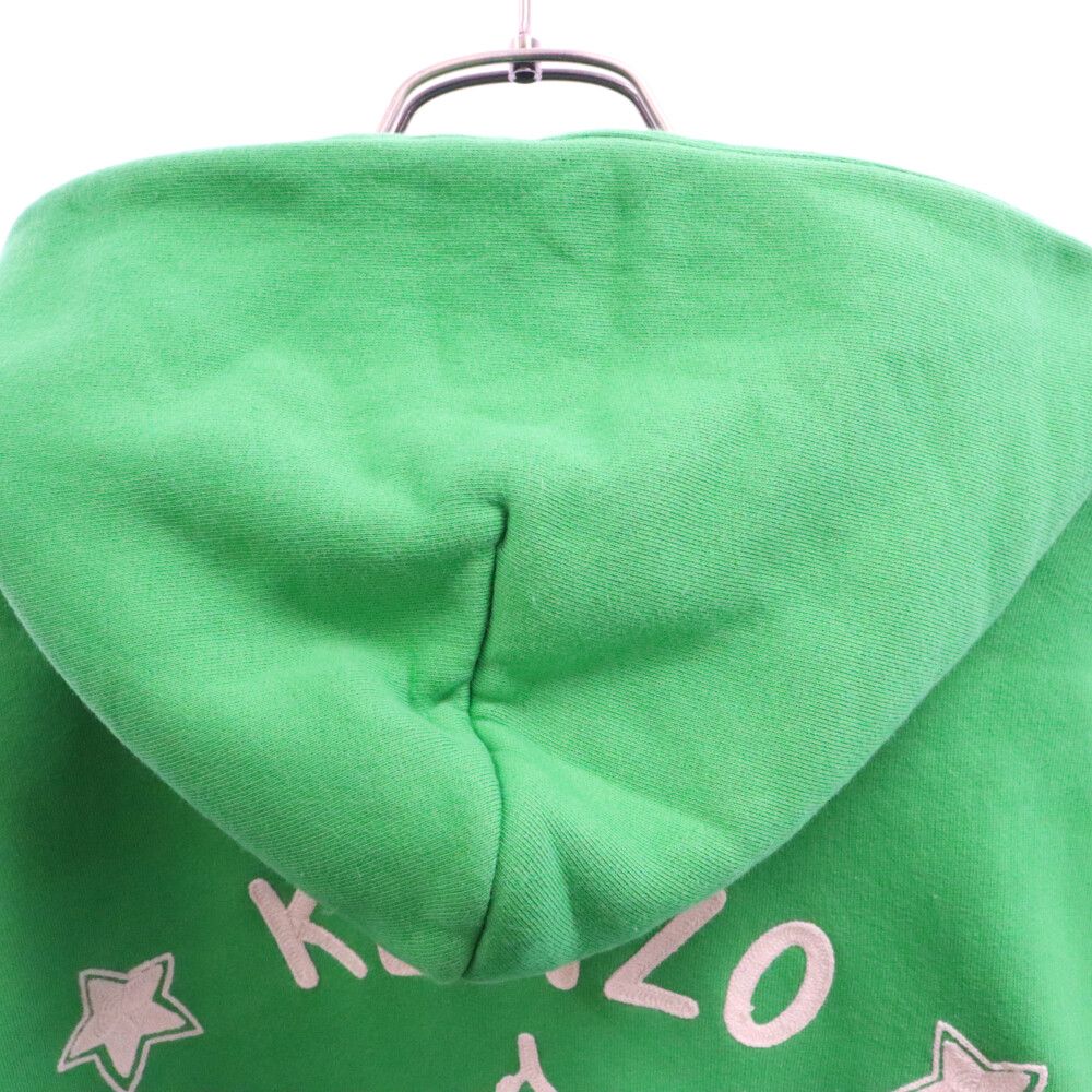 新品未使用　KENZO ケンゾー　パーカー　フーディ　グリーン　スエット KENZO (ケンゾー) 22AW ロゴ刺繍 スウェットプルオーバー