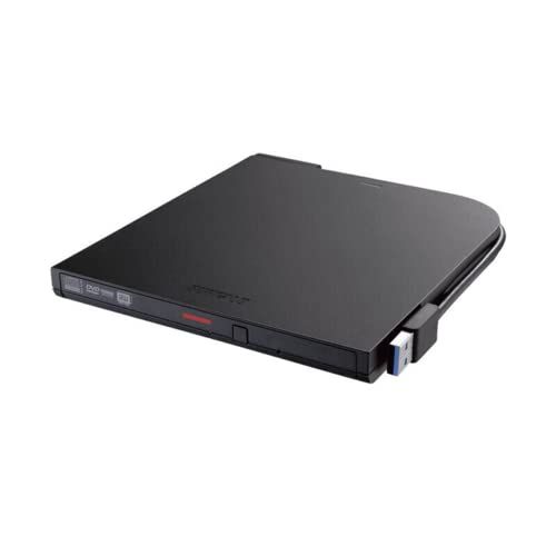 バッファロー BUFFALO USB3.2 Gen1 ポータブルDVDドライブ 再生 書込みソフト添付 DVSM-PTS8U3-BKB