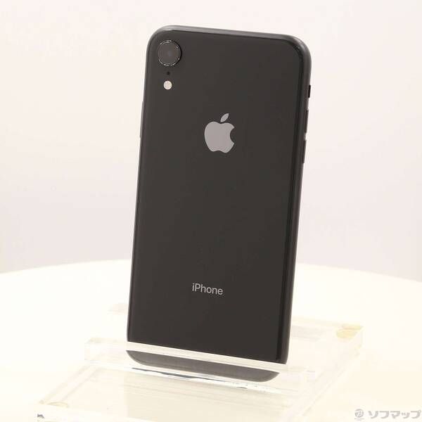 中古品〕 iPhoneXR 64GB ブラック MT002J／A SIMフリー【305】