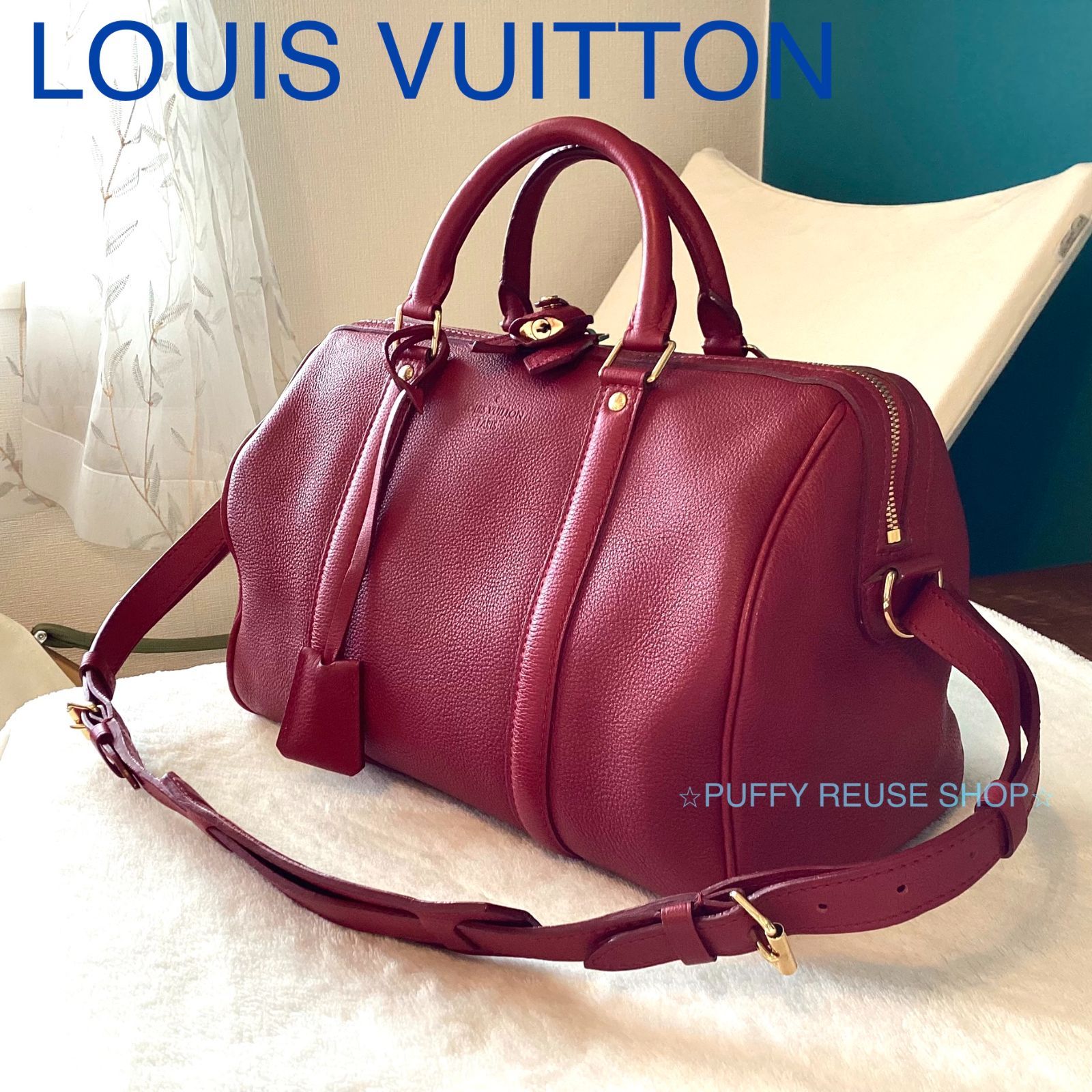 LOUIS VUITTON　ルイヴィトン パルナセア SCバッグPM 2way ハンド ショルダーバッグ　チェリー　M94341