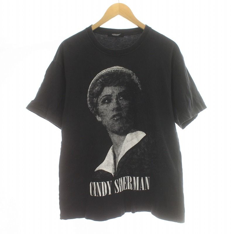 アンダーカバー UNDERCOVER UCU9892-4 CindySherman Tシャツ カットソー 半袖 プリント 2 黒 /KU