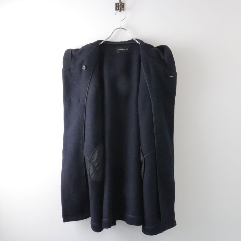 【美品！】ミズイロインドmizuiro-ind　ダッフルコート　ネイビー mizuiro ind (ミズイロインド) Aラインダッフルロングコート