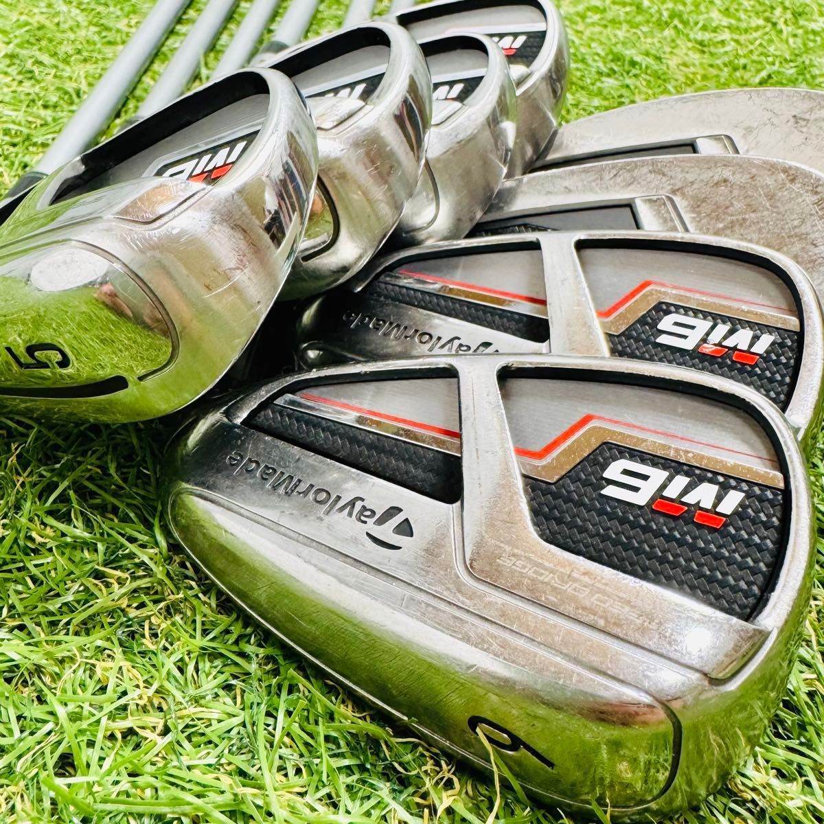 【良品】豪華8本 テーラーメイド M6 メンズアイアンセット カーボン S 良品】豪華8本 テーラーメイド M6 メンズアイアンセット カーボン S