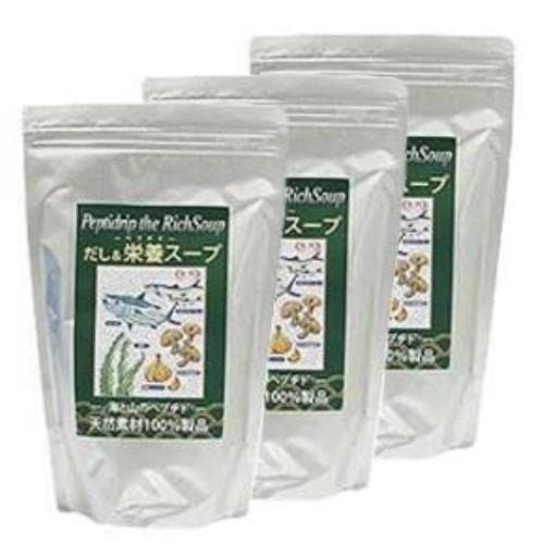 天然ペプチドリップ だし-栄養スープ 500g 3個セット