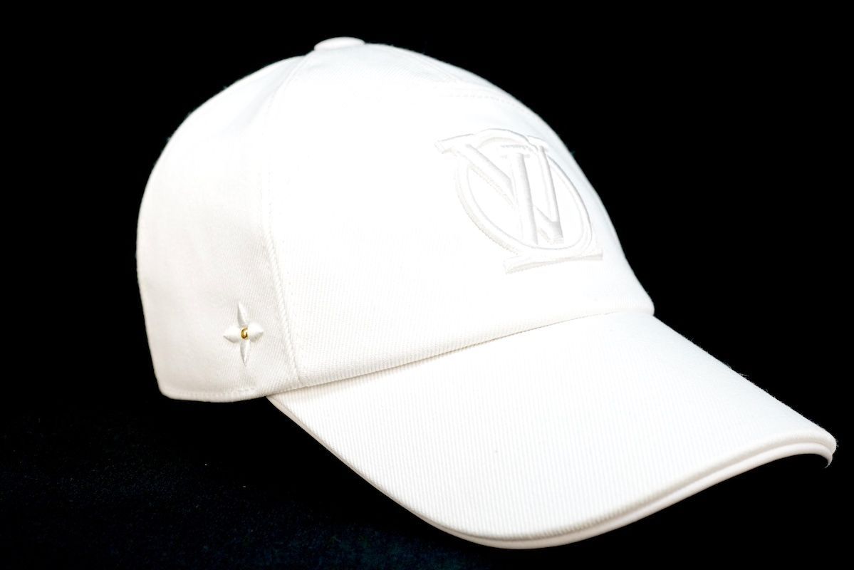 2025SS LOUISVUITTON ルイヴィトン LV Logo City Cap LVロゴ シティ キャップ ホワイト ワンサイズ M7044M