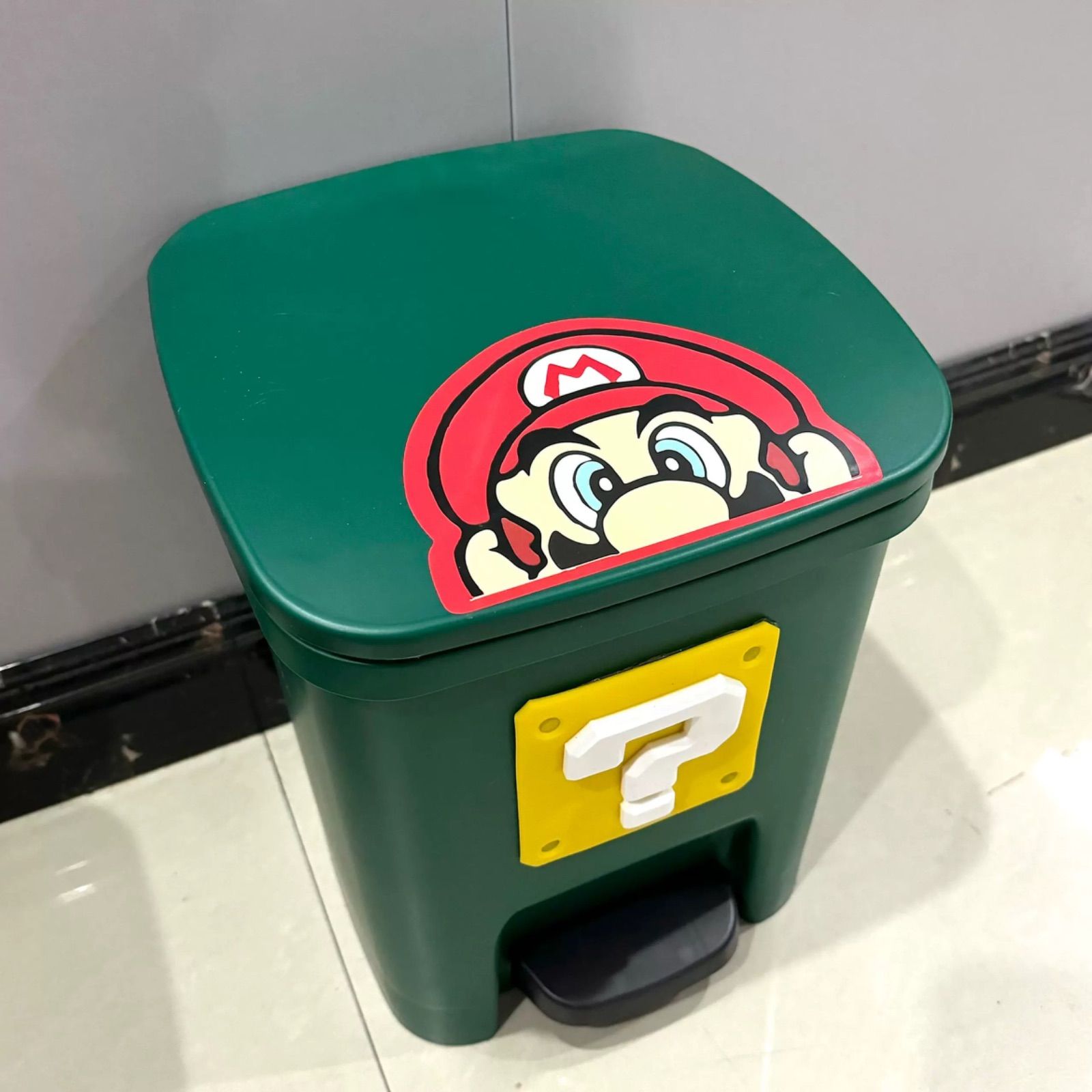 全6色】キャラクター マリオ 11L ダストボックス ゴミ箱 - メルカリ