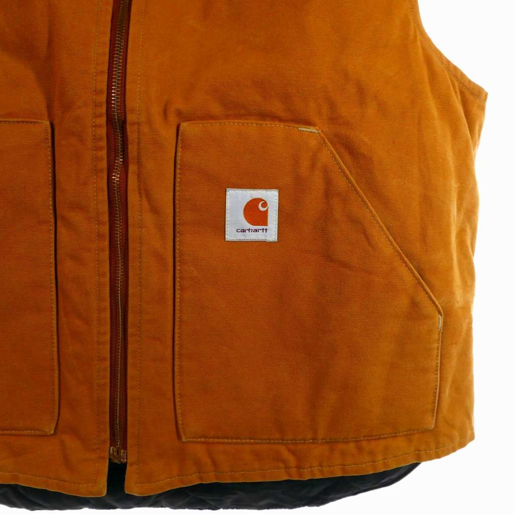 カーハート　usa製　ベスト　ダック　TALL ブラウン カーハート carhartt USA製 ダックベスト XL ブラウン 茶 - メルカリ
