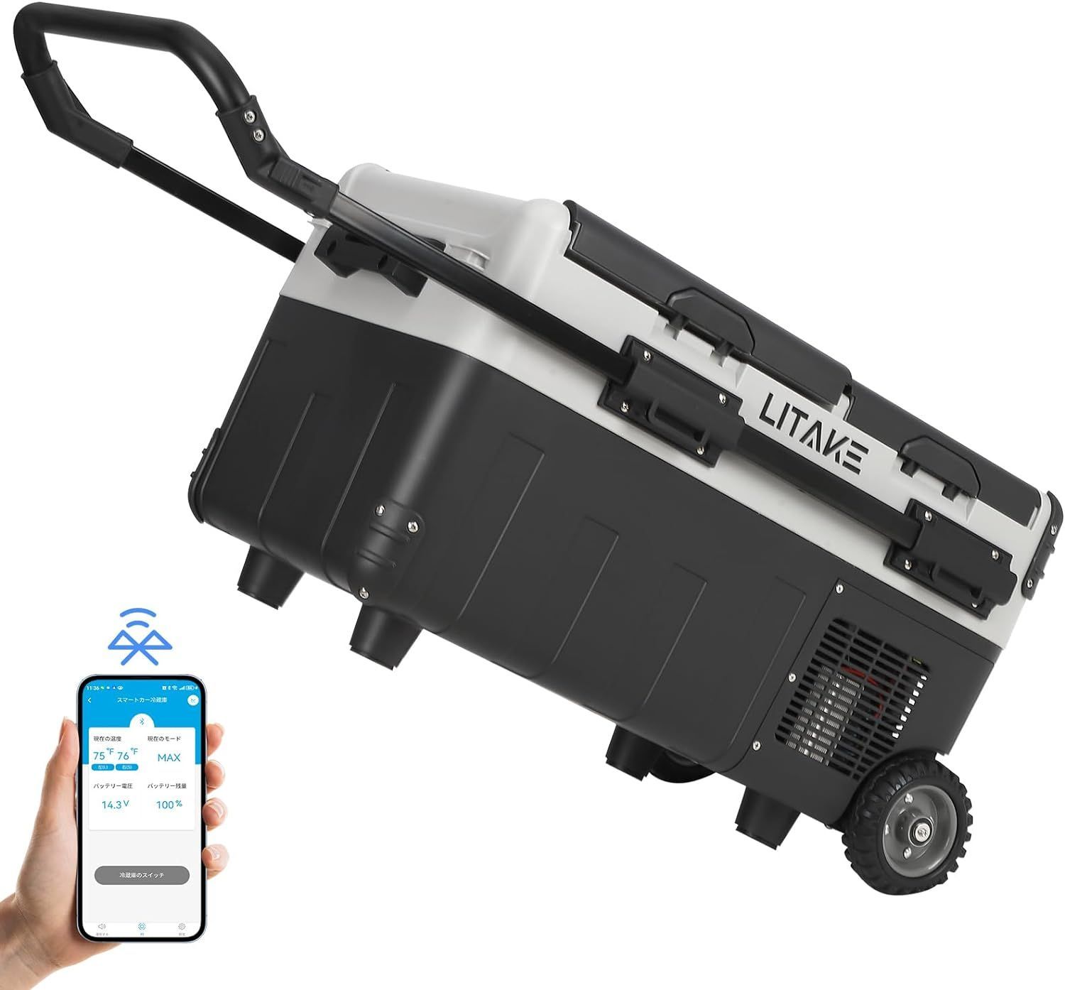 車載冷蔵庫 冷凍も可能！激冷え！ポータブル冷蔵庫 コンプレッサー式