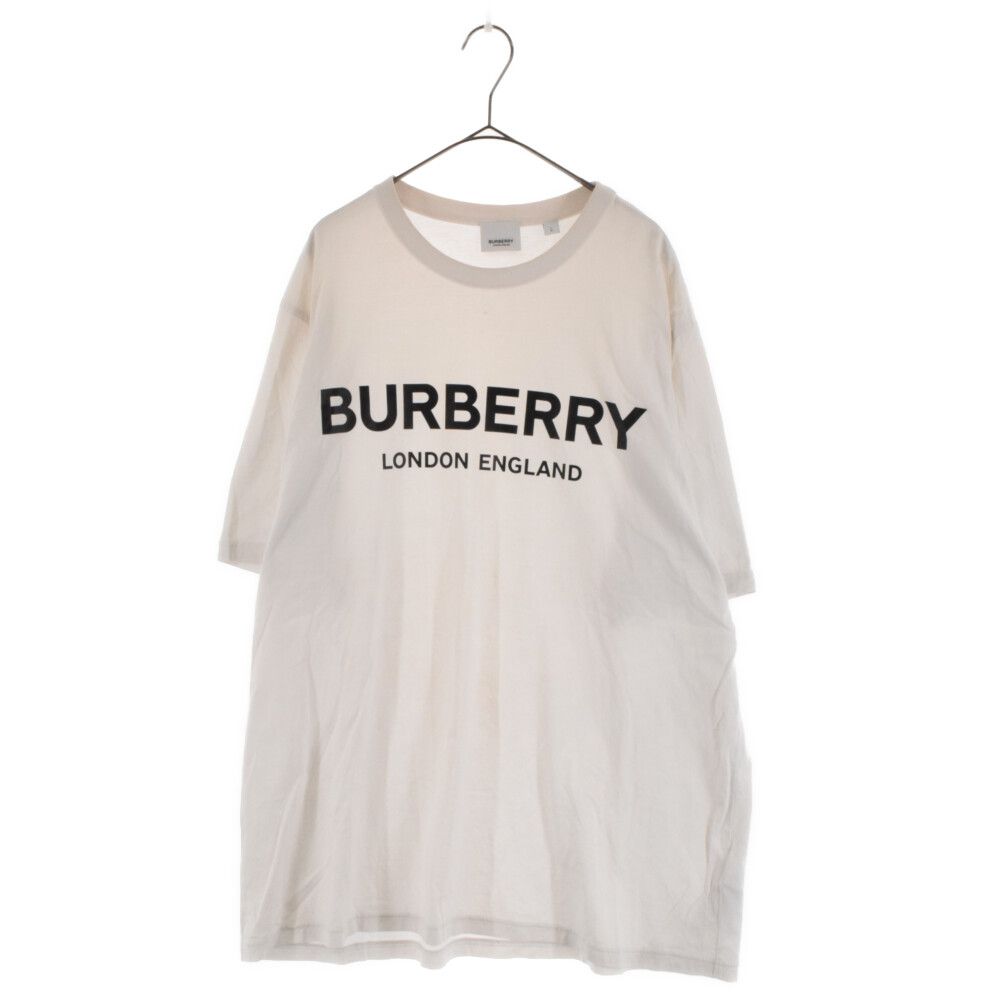 BURBERRY (バーバリー) ロゴプリント コットンTシャツ ホワイト 半袖