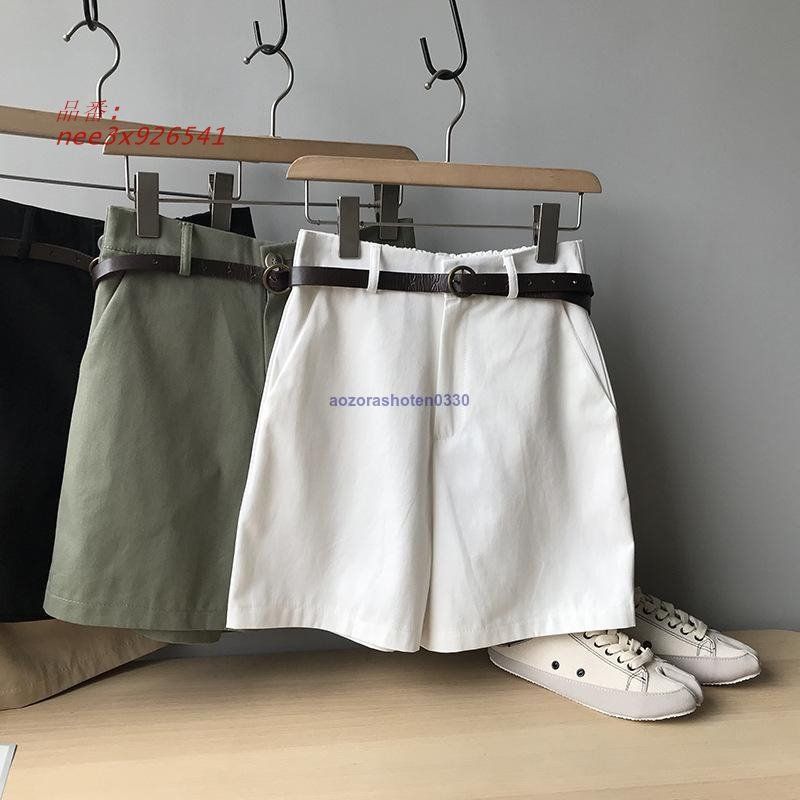ベルト付ショートパンツ