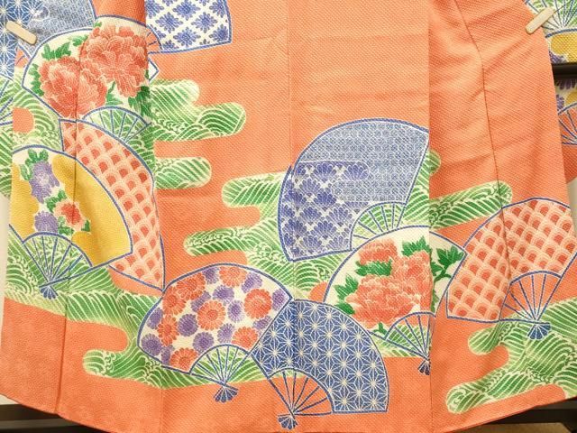 平和屋着物＃羽織 総絞り 変わり一の字繋ぎ 正絹 逸品 BAAU0048gt