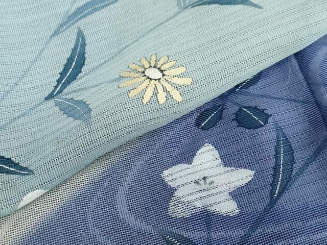 平和屋着物○色留訪問着 森卯一 本藍染 紬地 舞