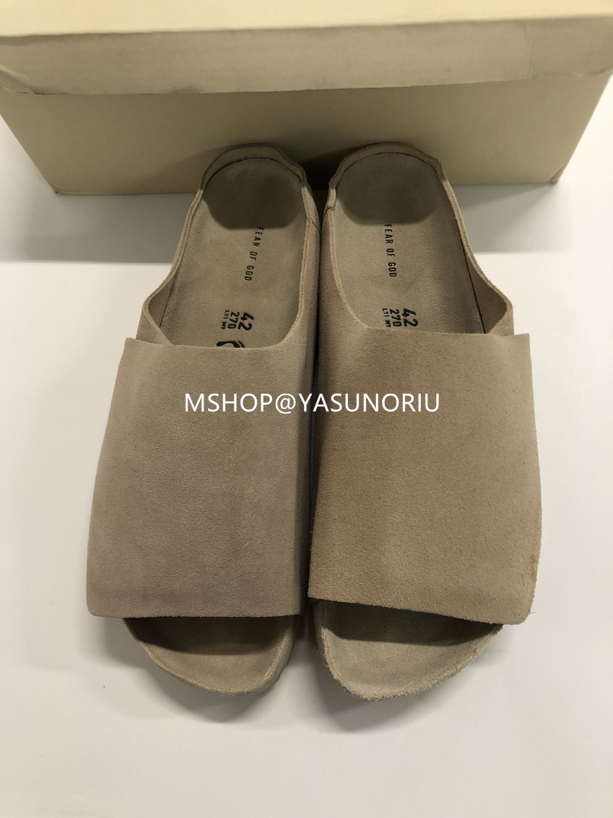 BIRKENSTOCK FEAR OF GOD 1774 LOS FELIZ スエード レザー サンダル TAUPE ビルケンシュトック フィアオブゴッド トープ