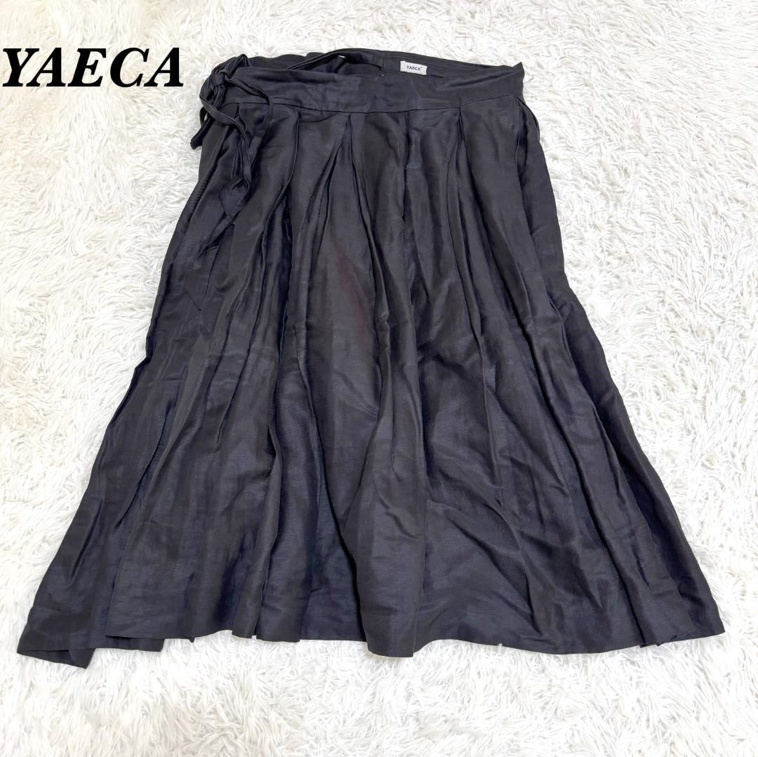 YAECA ボリューム クロップドガウチョパンツ M ブラック