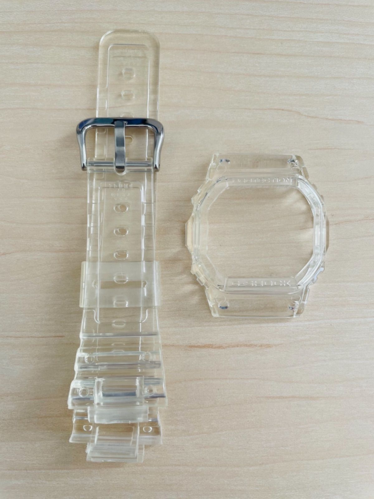 CASIO 純正 G-SHOCK ベゼル・ベルト DW-5600 透明 - メルカリ