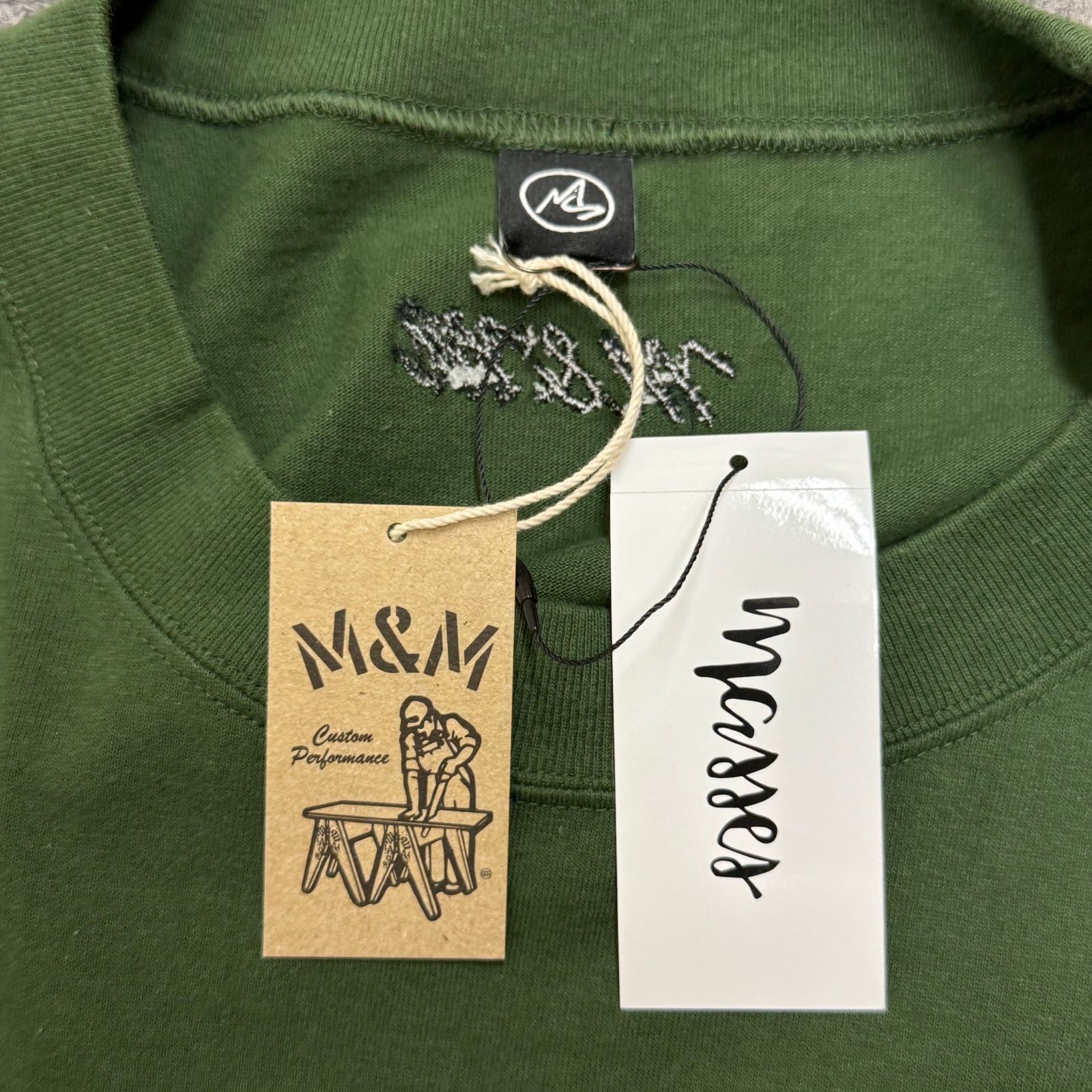 参考上代19800円 未使用品 MASSES × M&M フットボールティーシャツ 