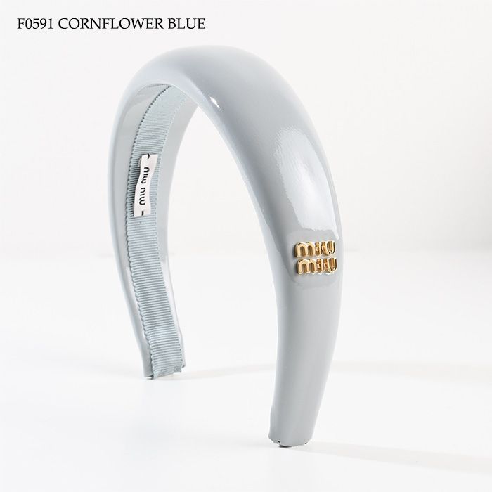 MIU MIU ミュウミュウ ヘアバンド ヘアアクセサリー パテントレザー