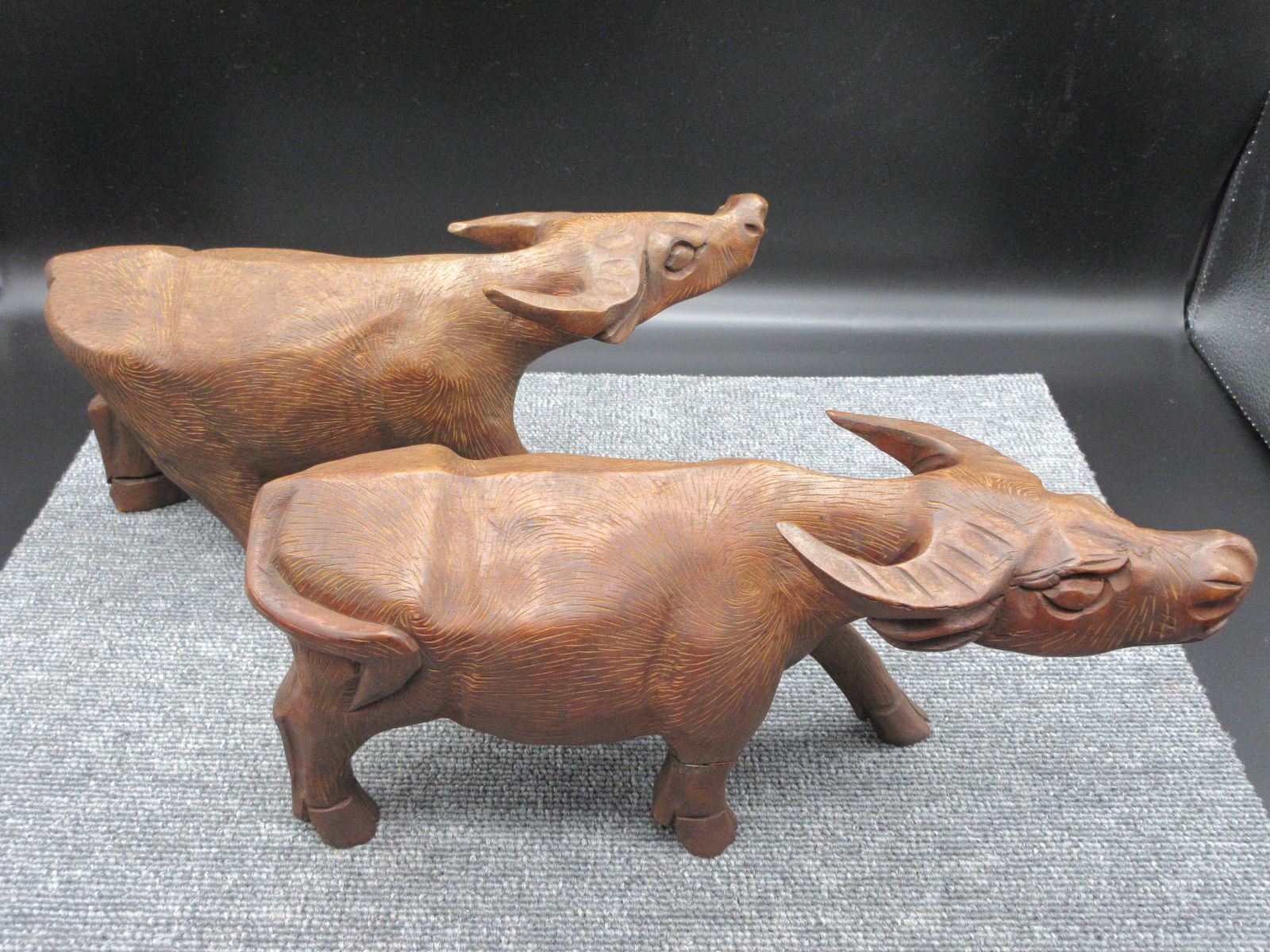 牛の木彫 木彫り牛(大)