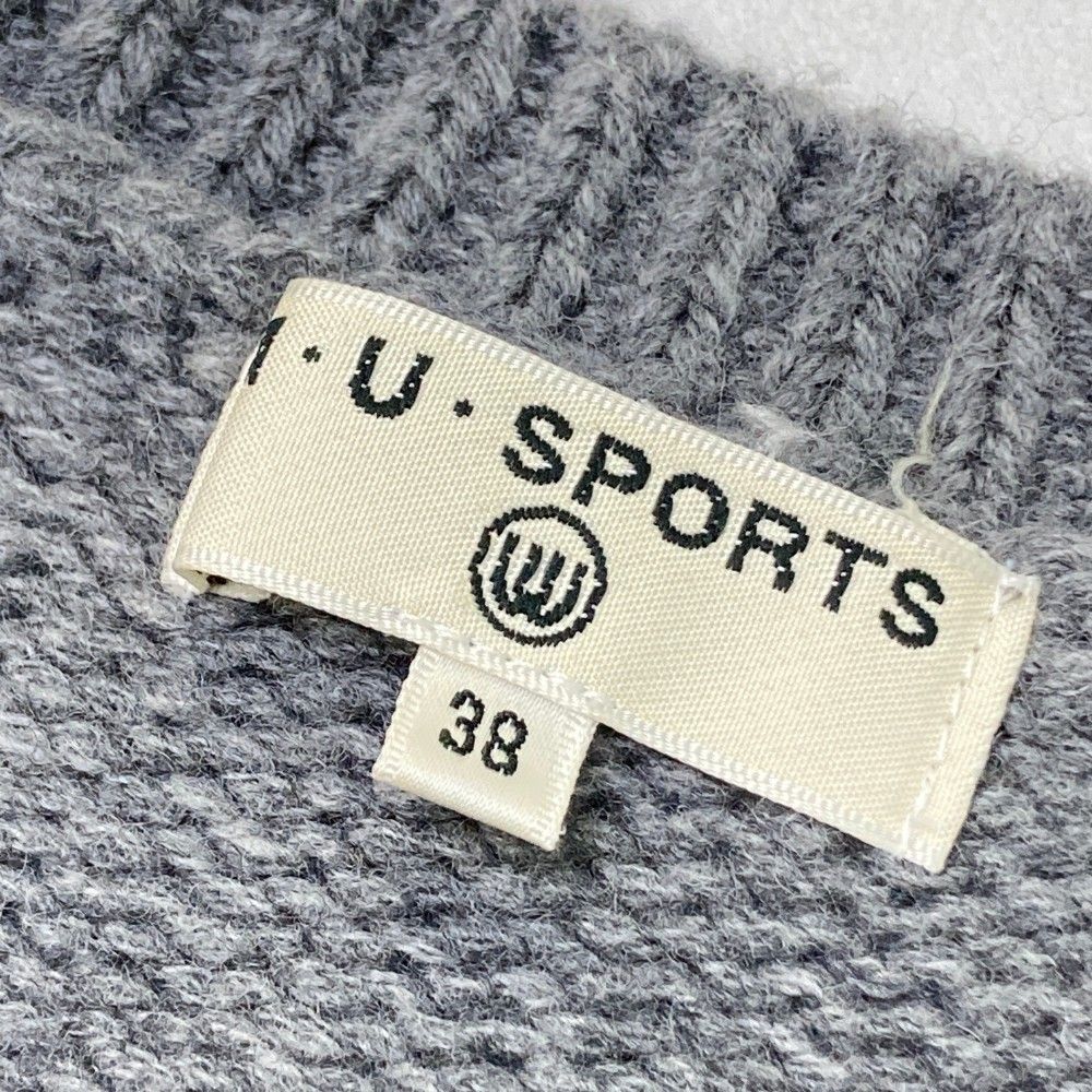 サイズ：38 M.U SPORTS エムユースポーツ ウール混 ニット セーター グレー系 [240101300355] ゴルフウェア レディース  ストスト - メルカリ