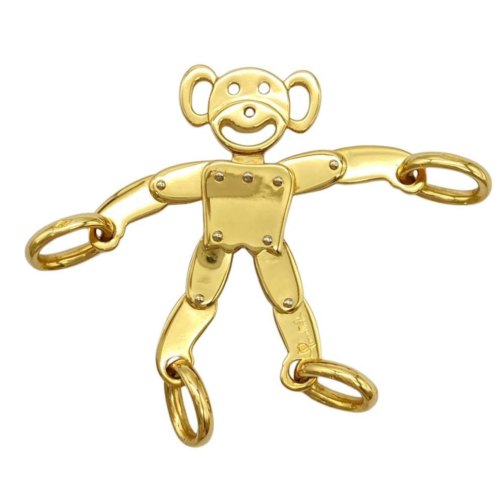 ポメラート Pomellato モンキーモチーフ ペンダントトップ K18YG 14.7g 猿 サル