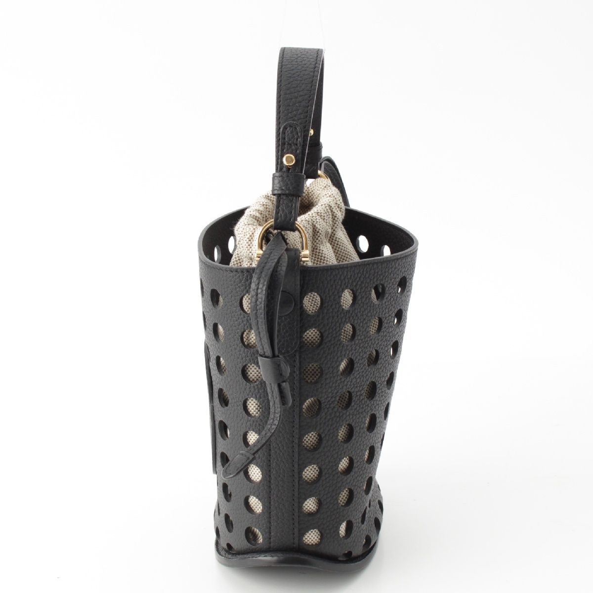 デルヴォー DELVAUX パン PIN MINI BUCKET ミニ サーピケ トリヨン ソフトグレイン ステッチ バケット ショルダーバッグ  AA0607 ATT0 ADNDO