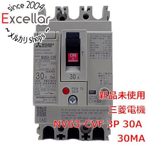 bn 7 訳あり 箱きず やぶれ 三菱電機 漏電遮断器 高調波 サージ対応形 NV63-CVF 3P 30A 100-440V 30MA