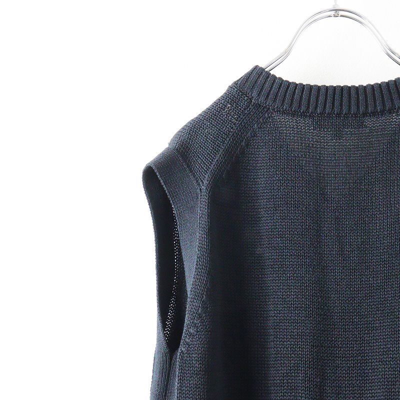 美品 2023SS セオリー Theory INSPIRE V NECK VEST S/ブラック
