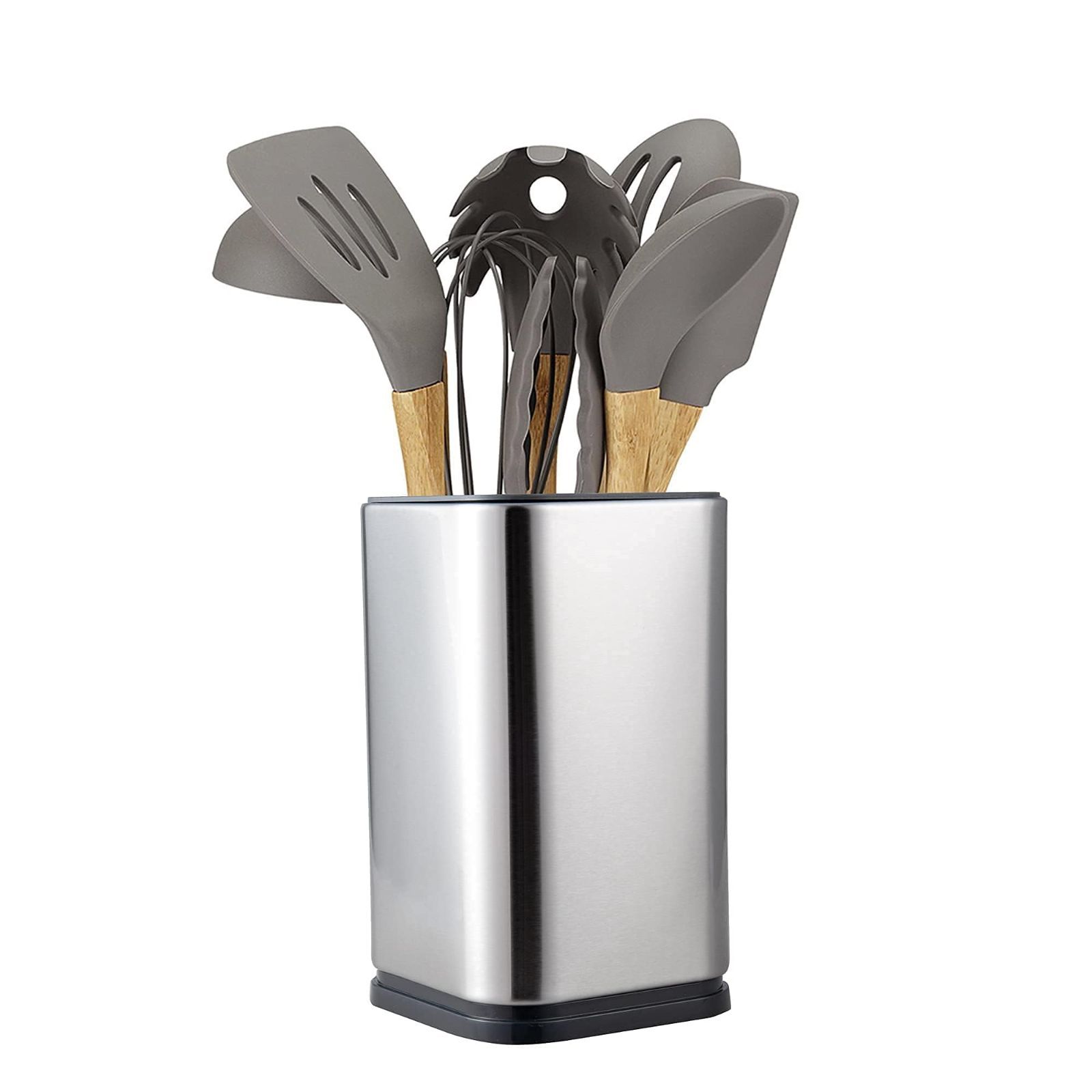 人気商品 IMEEA 箸立て カトラリースタンド カトラリーホルダー 方型 高17cm ステンレス製 カトラリーケース シルバー