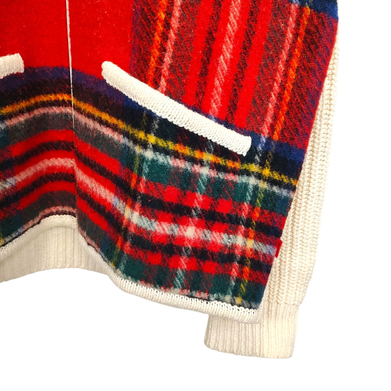 Supreme シュプリーム 18AW PLAID FRONT ZIP SWEATER ジップ