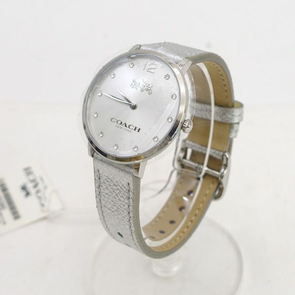 COACH コーチ クォーツ レディース シルバー文字盤 ラインストーン 腕時計 CA.110.7.14.1352 レディース ガールズ LADY 女性 婦人 腕時計 うでとけい ウォッチ Watch クォーツ ブランド