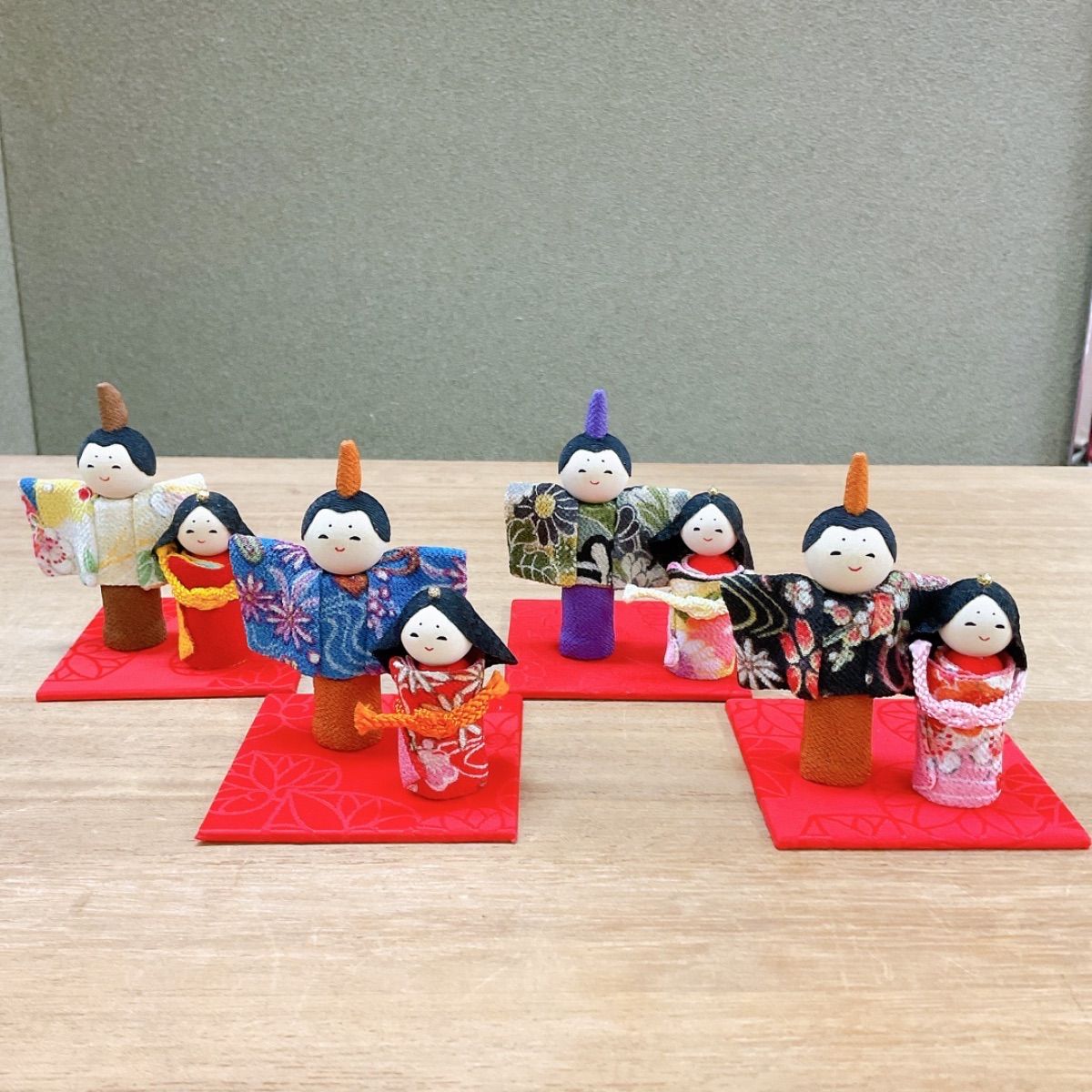 豆お雛様飾り 雛人形 豆雛 4種 - メルカリ