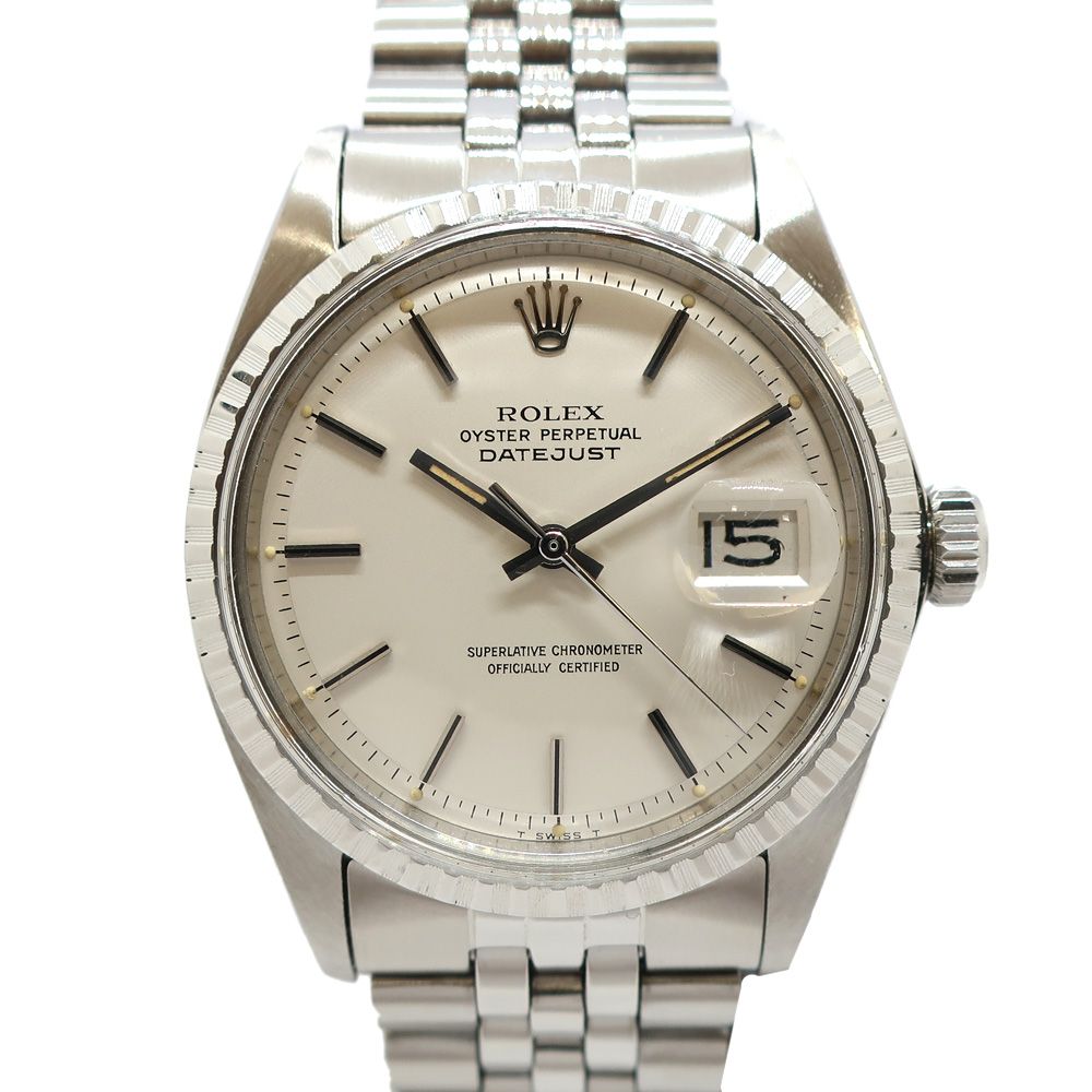 【天白】【ROLEX】ロレックス デイトジャスト 1603 25番台 1970年頃 ホワイト 36mm メンズ ヴィンテージ 腕時計 自動巻き【中古】