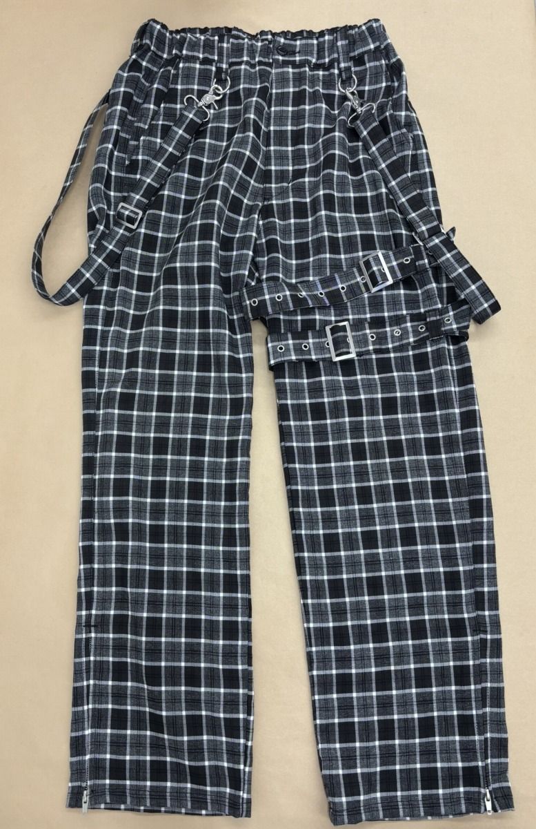TRAVAS TOKYO トラバス トーキョー ボンテージデザインパンツ ブラック×グレー サイズFree WS750-003
